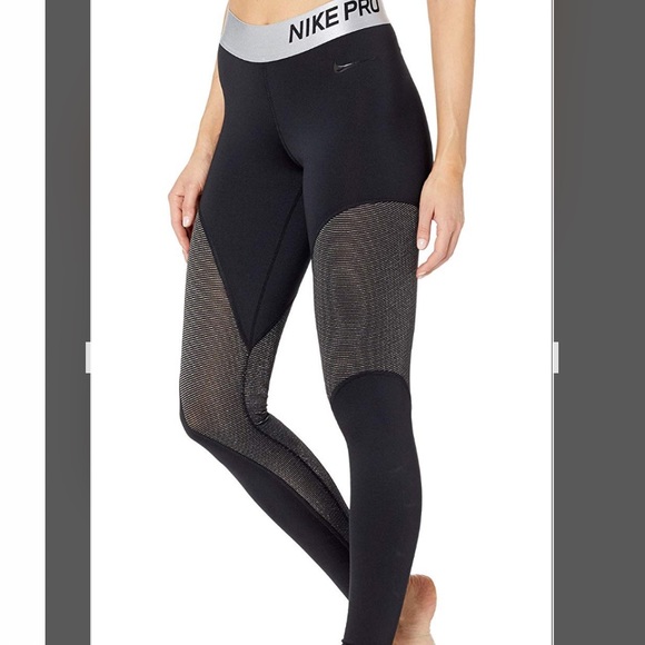 Nike Pro Warm Sparkle 7/8 tights - Picture 2 of 4